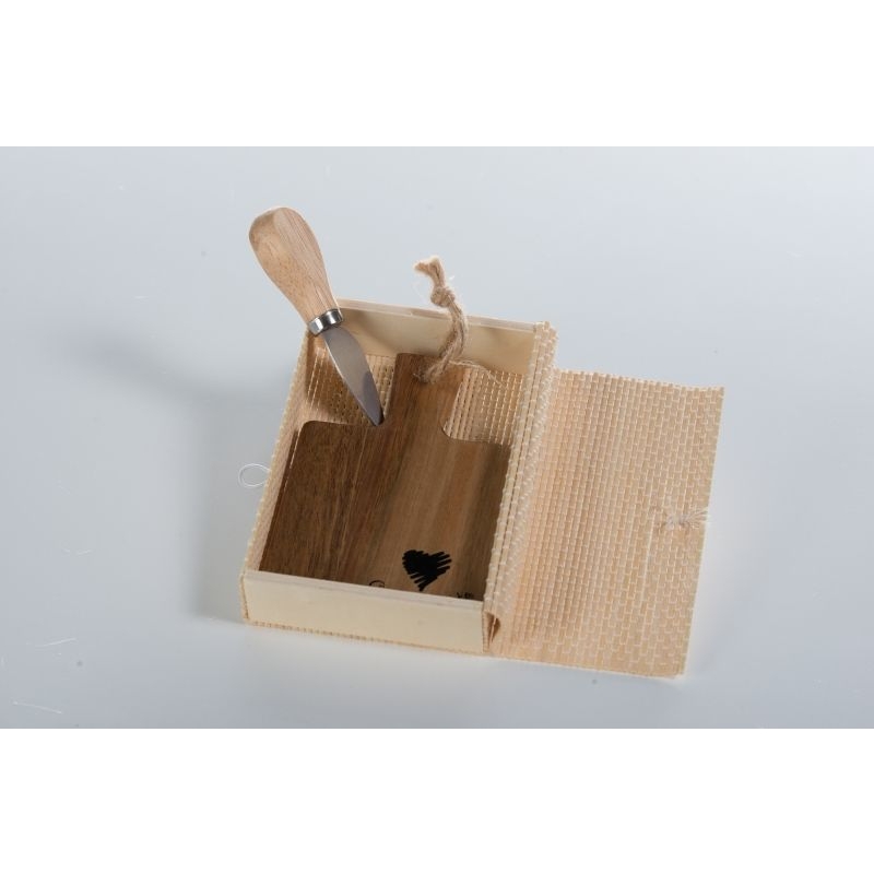 TAGLIERE LEGNO SET CUCINA CUORE MATTO - D5533