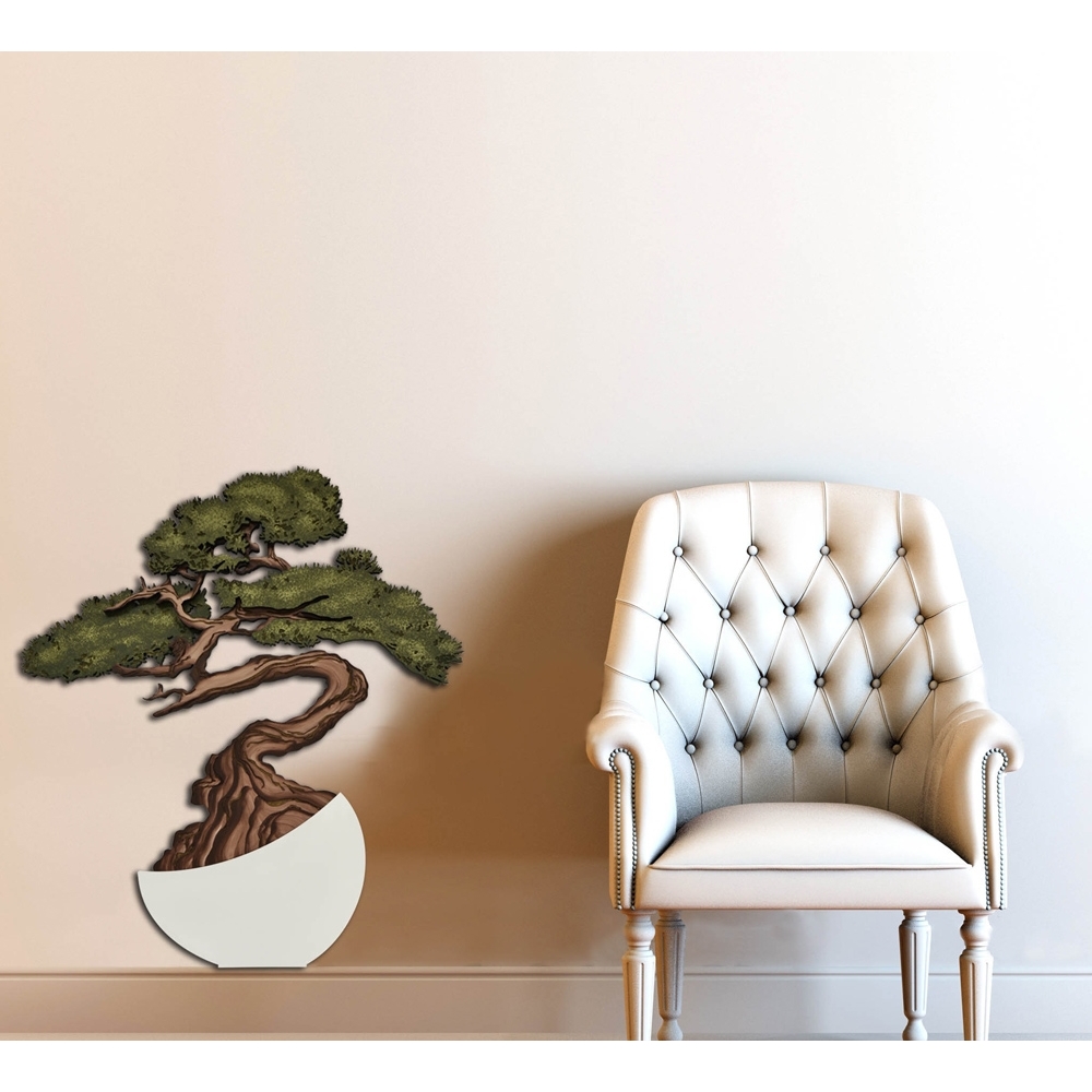 Pannelli decorativi bassa parete moderni - Vaso con fiori Laser Art Style -  2022