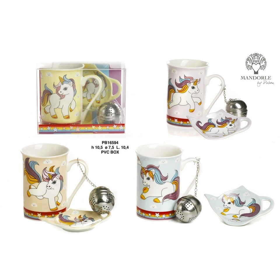 TAZZA UNICORNO 4 COLORI ASSORTITI