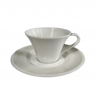 SET 12 TAZZE CAFFE' PORCELLANA BIANCA BONE CHINA