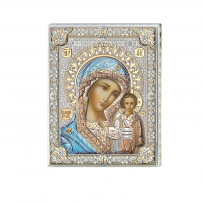 icona vergine maria colorata – 20×25 cm