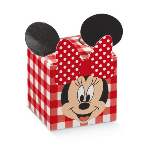 Cubo portaconfetti Disney Minnie's Party Rosso